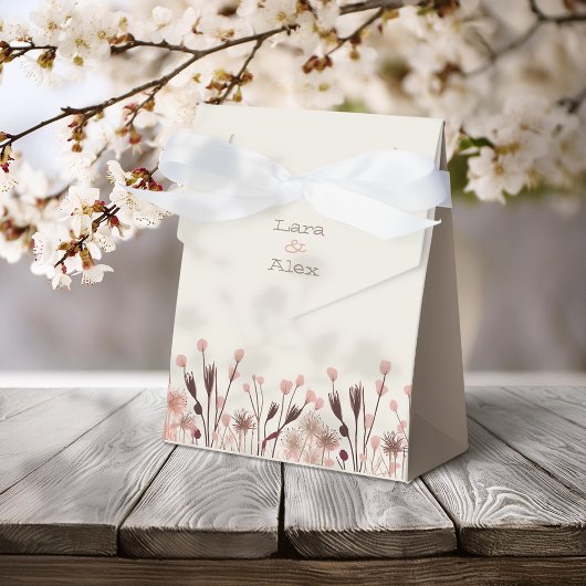 ボホワイルドフラワー結婚ズ フェイバーボックス