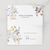 ボホワイルドフラワー結婚ズ プレイスカード (外部開封)
