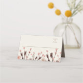 ボホワイルドフラワー結婚ズ プレイスカード (正面)