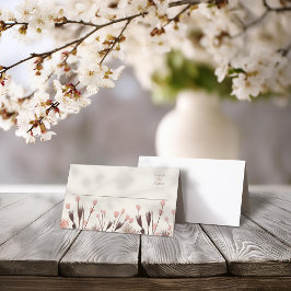 ボホワイルドフラワー結婚ズ プレイスカード