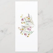 ボホワイルドフラワー結婚ズ メニュー (裏面)