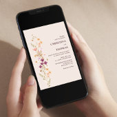 ボホワイルドフラワー結婚ズ 招待状