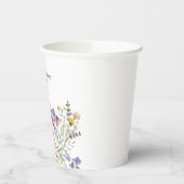 ボホワイルドフラワー結婚ズ 紙コップ (左)