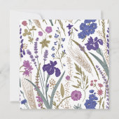 ボホワイルドフラワー結婚式招待状 招待状 (裏面)