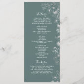 ボホワイルドフラワー結婚式 プログラム (裏面)