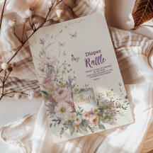 ボホワイルドフラワー蝶おむつラッフル