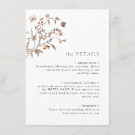 ボホワイルドフラワー詳細 エンクロージャーカード
