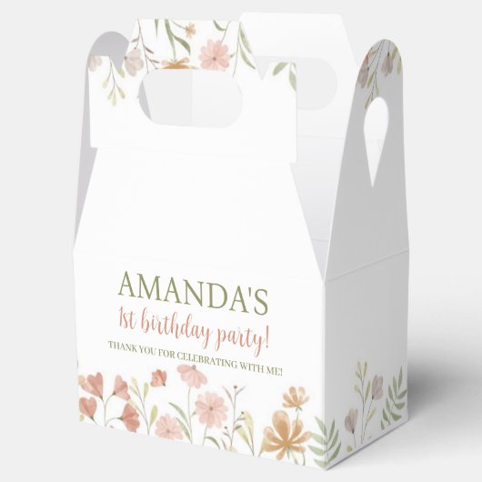 ボホワイルドフラワー誕生日お願いボックス フェイバーボックス (オープン)