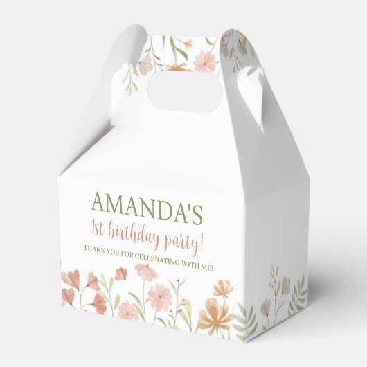 ボホワイルドフラワー誕生日お願いボックス フェイバーボックス (正面サイド)