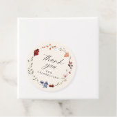 ボホワイルドフラワー赤ちゃんシャワー フェイバータグ (インサイチュ)