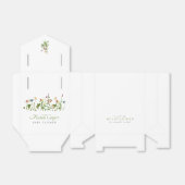 ボホワイルドフラワー赤ちゃんシャワー フェイバーボックス (折り畳みなし)