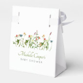 ボホワイルドフラワー赤ちゃんシャワー フェイバーボックス (裏面サイド)