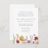 ボホワイルドフラワー長距離ギフトリクエスト エンクロージャーカード (正面/裏面)