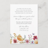 ボホワイルドフラワー長距離ギフトリクエスト エンクロージャーカード (正面)