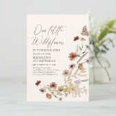 ボホワイルドフラワー1st誕生日 招待状 (スタンド正面)