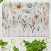 ボホワイルドフラワー キッチンタオル (折り畳み)