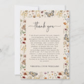 ボホワイルドフラワー サンキューカード (正面)