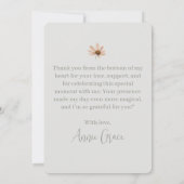 ボホワイルドフラワー サンキューカード (裏面)