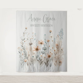 ボホワイルドフラワー タペストリー