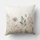 ボホワイルドフラワー | デザートガーデンフローラルパターン クッション (裏面)