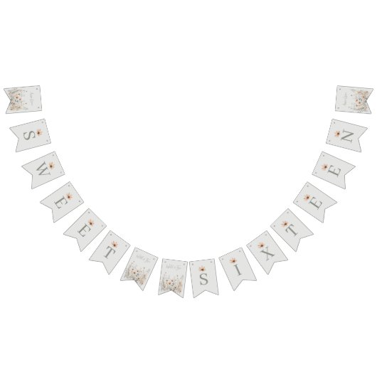 ボホワイルドフラワー バンティングフラッグ (全)