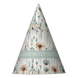 ボホワイルドフラワー パーティーハット