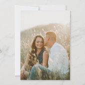 ボホワイルドフラワー |ベージュ写真伝統的結婚ズ 招待状 (裏面)