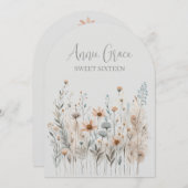 ボホワイルドフラワー 招待状 (正面/裏面)