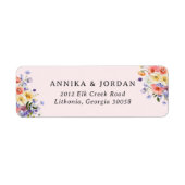 ボホワイルドフラワー |植物学差出人住所 ラベル (正面)