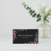 ボホワイルドフラワー – 黒 名刺 (スタンド正面)