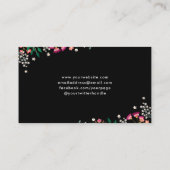 ボホワイルドフラワー – 黒 名刺 (裏面)