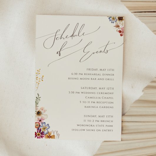 ボホワイルドフラワー | Beige Gardenイベント エンクロージャーカード