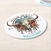 ボホワイルドフリー ラウンドペーパーコースター (アングル)