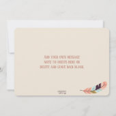 ボホワイルドワンガーリーファースト誕生日 招待状 (裏面)