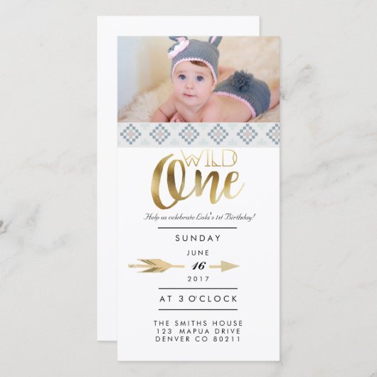 ボホワイルドワン |最初の誕生日パーティー (正面/裏面)