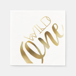 ボホワイルドワン |最初の誕生日パーティー スタンダードカクテルナプキン