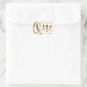 ボホワイルドワン |最初の誕生日パーティー ラウンドシール (バッグ)