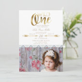 ボホワイルドワン |最初の誕生日パーティー 招待状 (スタンド正面)