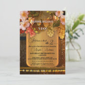 ボホワインをテーマにしたストリングライトバチェロレッテ 招待状 (スタンド正面)