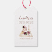 ボホワインベーキングベーカリーブティックカップケーキペストリー ギフトタグ (正面)