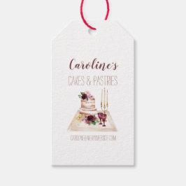 ボホワインベーキングベーカリーブティックカップケーキペストリー ギフトタグ