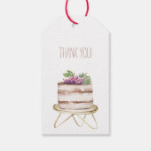 ボホワインベーキングベーカリーブティックカップケーキペストリー ギフトタグ (裏面)