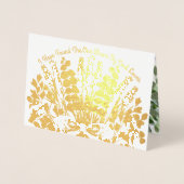 ボホワンイラブ結婚式招待状 箔カード (正面)