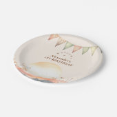 ボホワンハッピーキャンパー1st誕生日パーティー ペーパープレート (アングル)