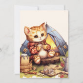 ボホワンハッピーキャンパー1st誕生日パーティー 招待状 (裏面)