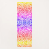 ボホヴィンテージウィリアムモリスパターンレインボー ヨガマット (正面)