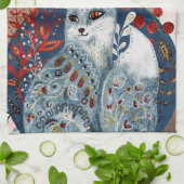 ボホヴィンテージキャットサンキュー調理師 キッチンタオル (折り畳み)