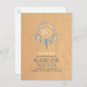 ボホヴィンテージドリームキャッチャーは日付を保存 案内ポストカード (正面/裏面)