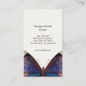 ボホヴィンテージバタフライウィング自然 名刺 (裏面)