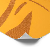 ボホヴィンテージフェミニンサマーポートレートアート ポスター (角)